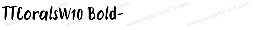 TTCoralsW10 Bold字体转换